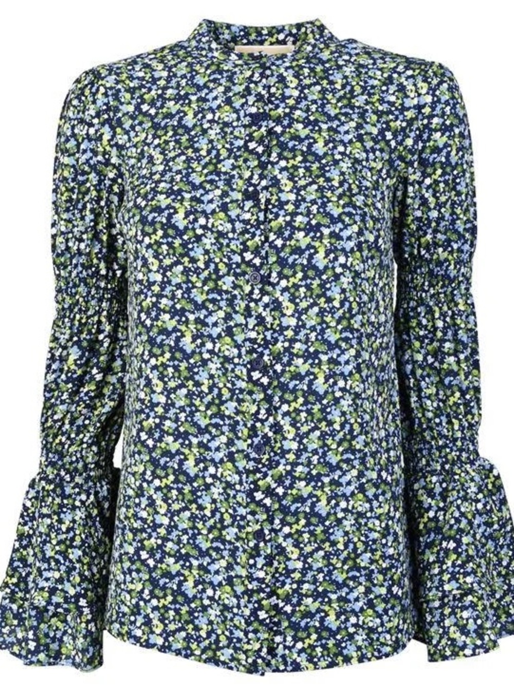 Michael Kors Floral Button-Front Blouse